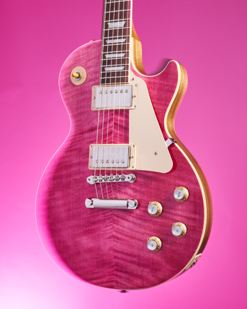 Gibson Les Paul Standard 60s Figured Top (Transluscent Fuchsia) from the Gibson Custom Colors Series.